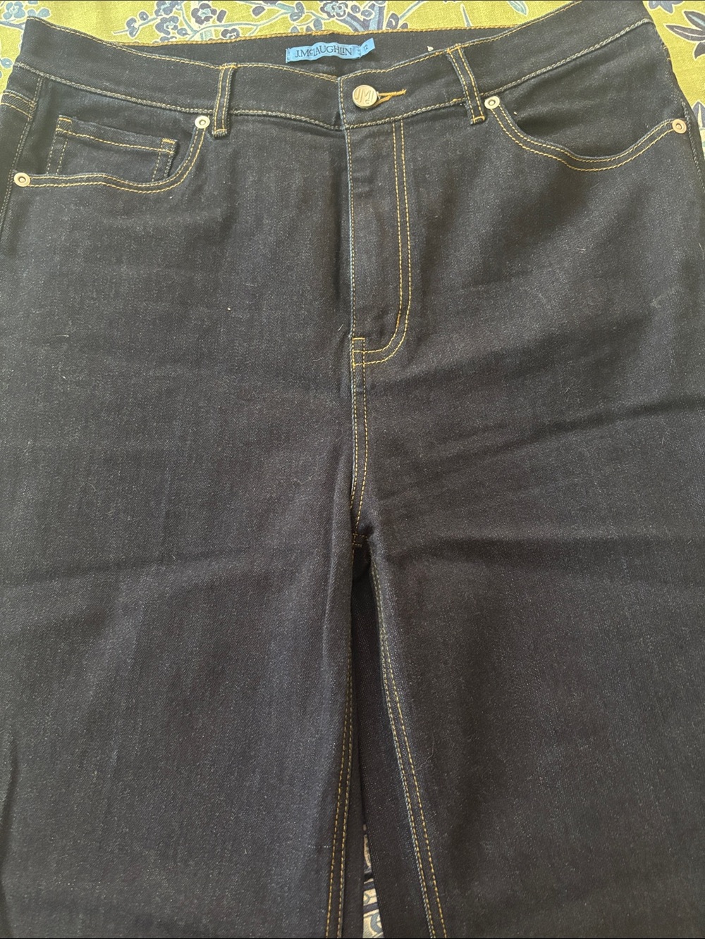 Wide leg denim jeans